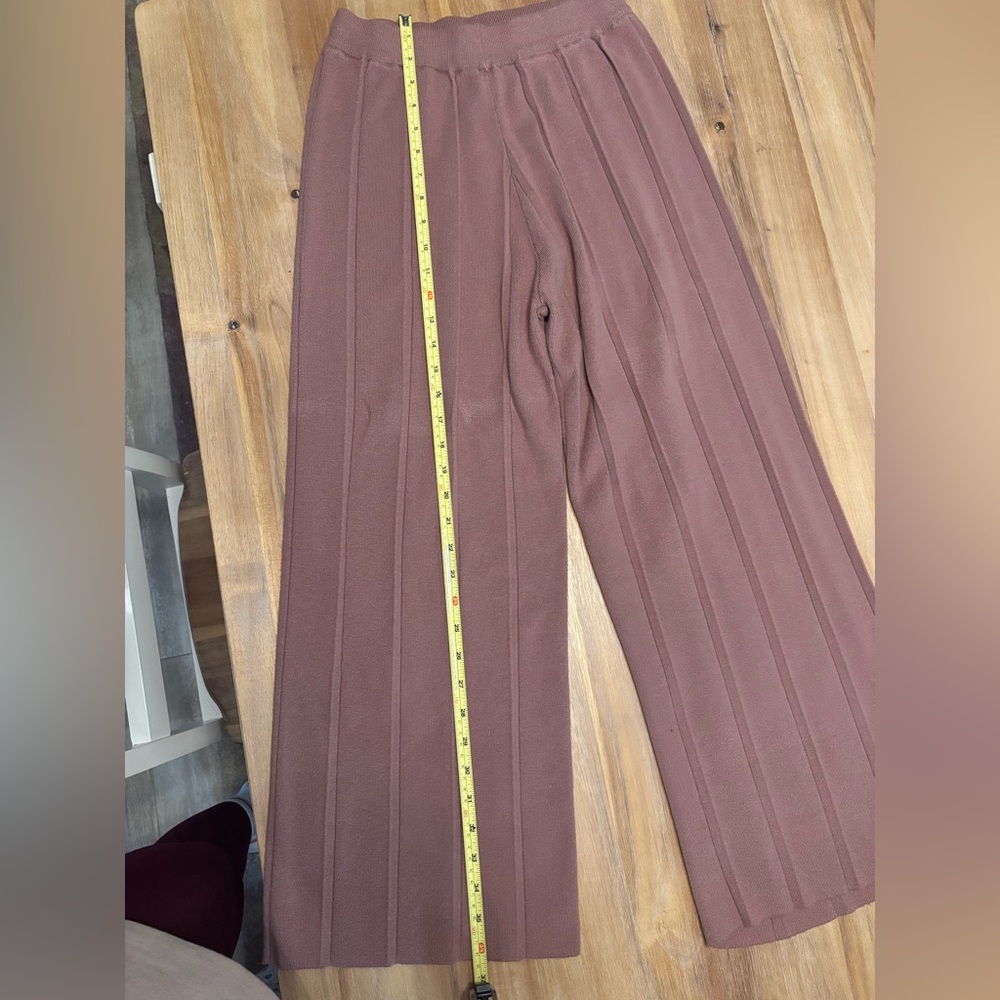 Textured Knit Two-Piece Set in Dusty Rose - Picture 7 of 12